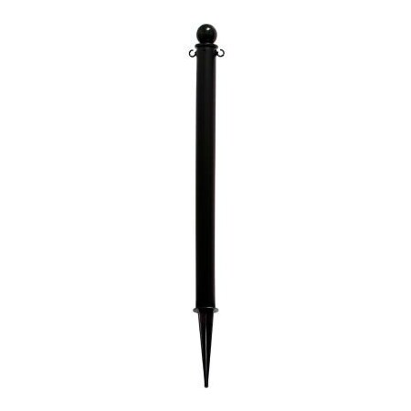 Gec Global Industrial Plastic Ground Pole 35inH Black 95403GL
